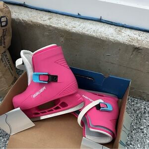 Bauer Pink Ice Skates